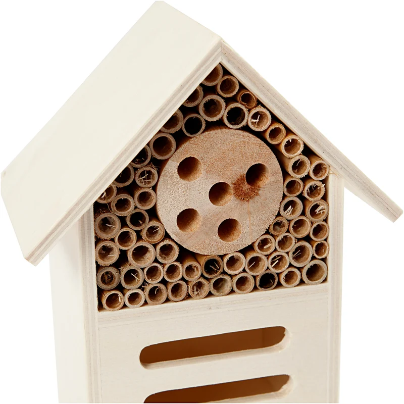 Insektenhotel, H 18 cm, T 9 cm, B 14 cm, 1 Stk [HOB-57963]