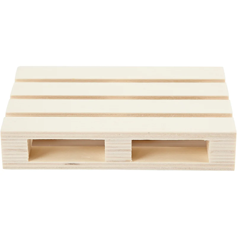 Mini-Palette, H 2,5 cm, L 12 cm, B 8 cm, 1 Stk [HOB-57960]