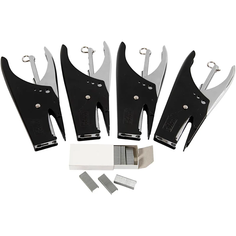 Heftzange und Heftklammern - Sortiment, Nr. 6/4, B 6 mm, 1 Set [HOB-99116]