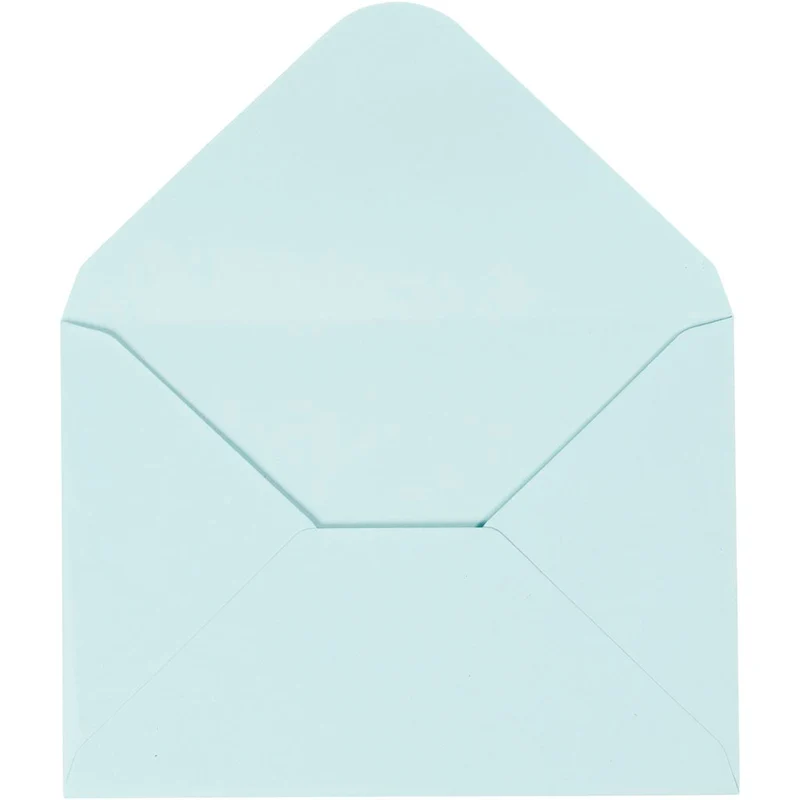 Umschläge, Umschlaggröße 11,5x16 cm, 110 g, Hellblau, 10 Stk/ 1 Pck [HOB-217018]