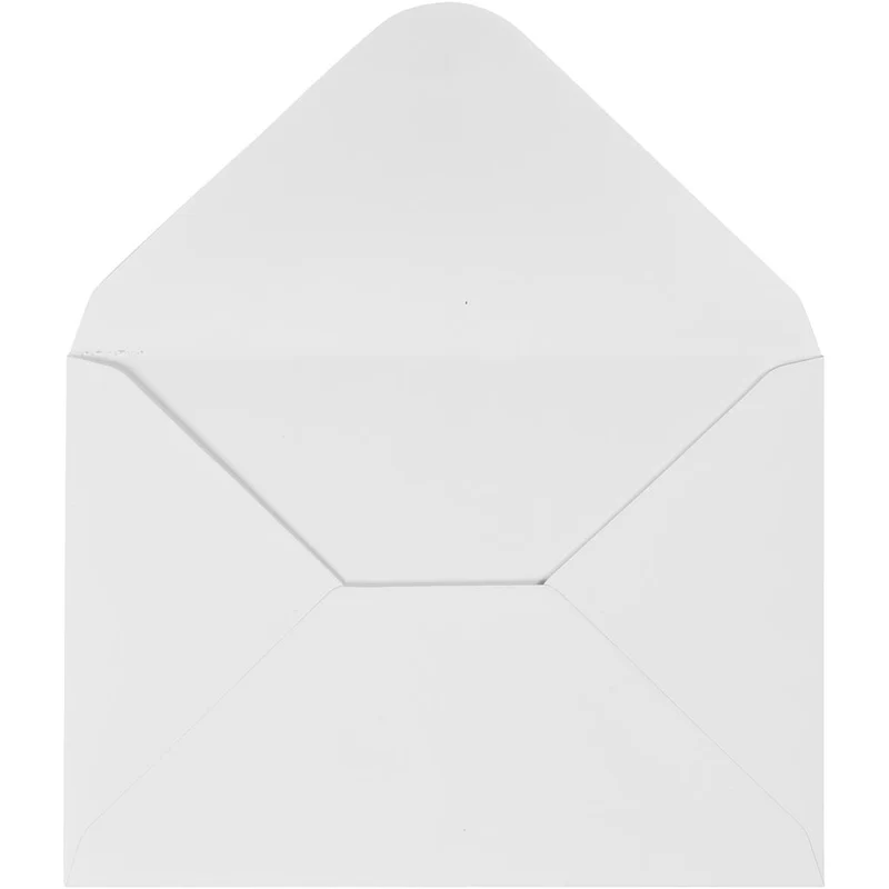 Umschläge, Umschlaggröße 11,5x16 cm, 110 g, Weiß, 10 Stk/ 1 Pck [HOB-217011]