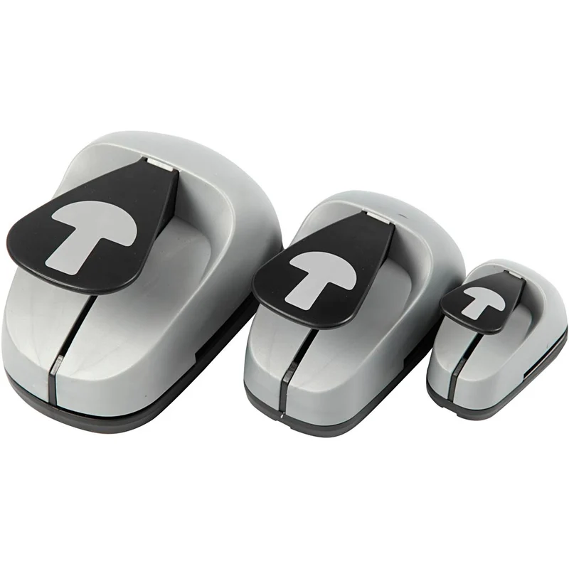 Stanzer-Set, Pilz, Größe 25+50+75 mm, 3 Stk/ 1 Pck [HOB-112780]