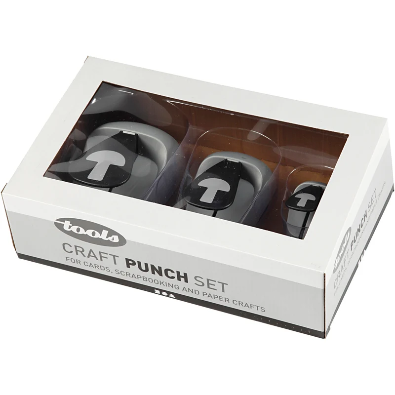 Stanzer-Set, Pilz, Größe 25+50+75 mm, 3 Stk/ 1 Pck [HOB-112780]