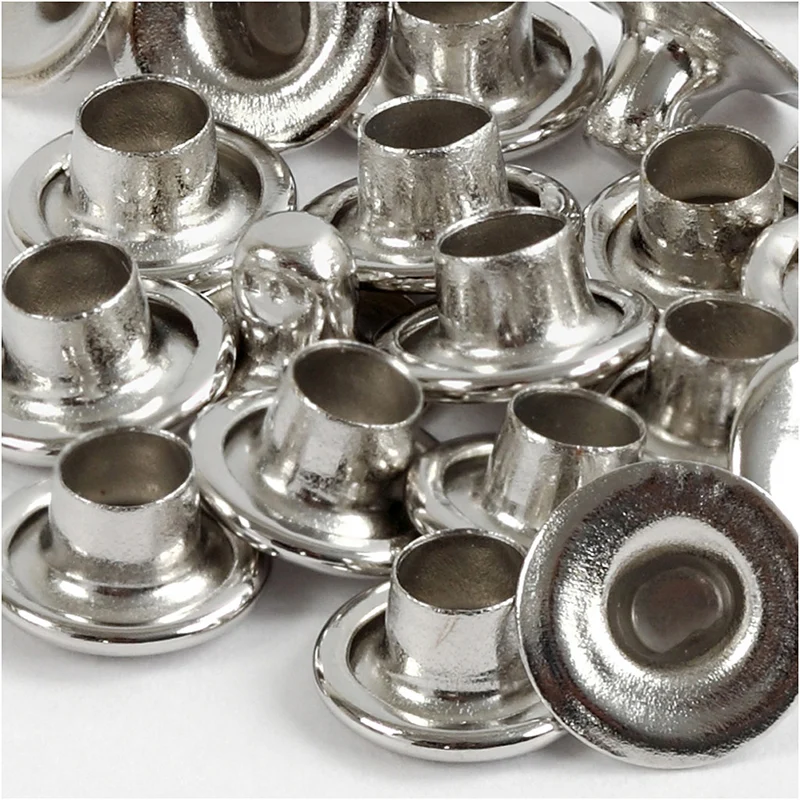 Nieten, D 7 mm, Silber, 50 Stk/ 1 Pck [HOB-406130]