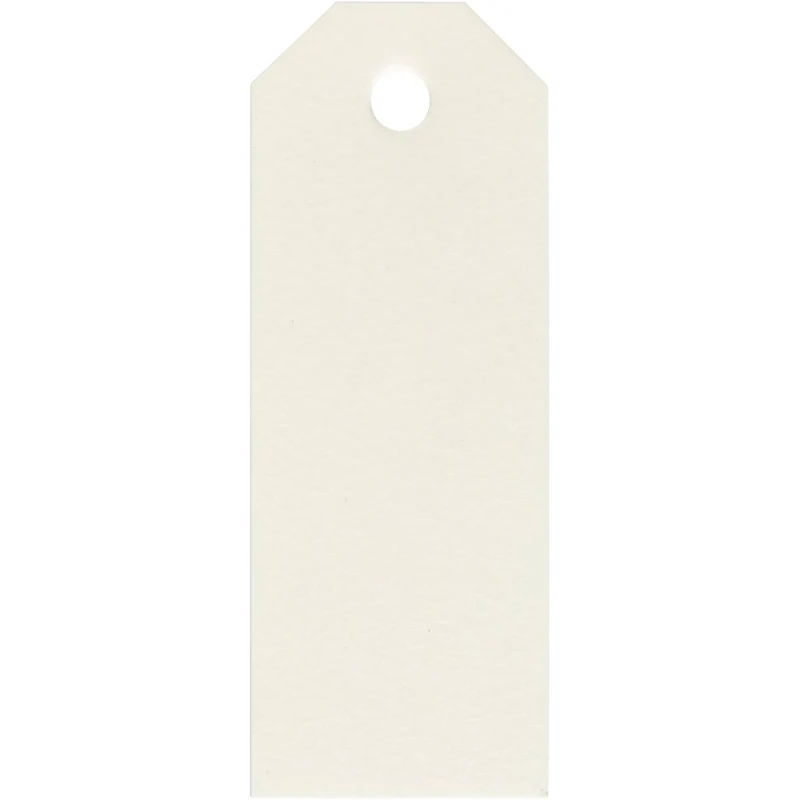 Manila-Anhänger, Größe 3x8 cm, 220 g, Naturweiß, 20 Stk/ 1 Pck [HOB-234022]