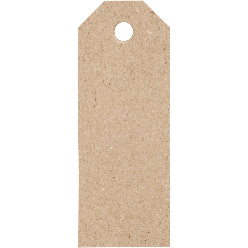 Manila-Anhänger, Größe 3x8 cm, 220 g, Natur, 20 Stk/ 1 Pck [HOB-234016]