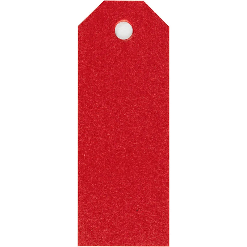 Manila-Anhänger, Größe 3x8 cm, 220 g, Rot, 20 Stk/ 1 Pck [HOB-234013]