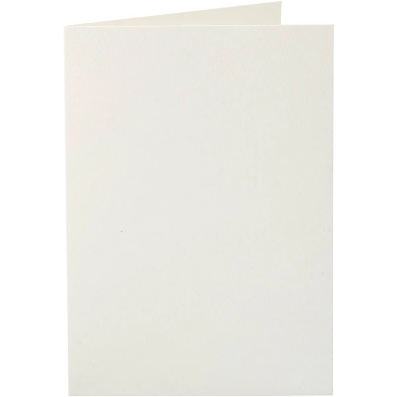 Karten, Kartengröße 10,5x15 cm, 220 g, Naturweiß, 10 Stk/ 1 Pck [HOB-216022]