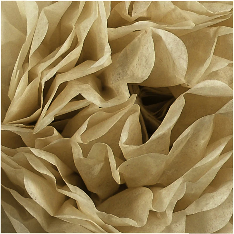 Seidenpapier-Pompons, D 20+24+30 cm, 16 g, Gold, 3 Stk/ 1 Pck [HOB-590029]