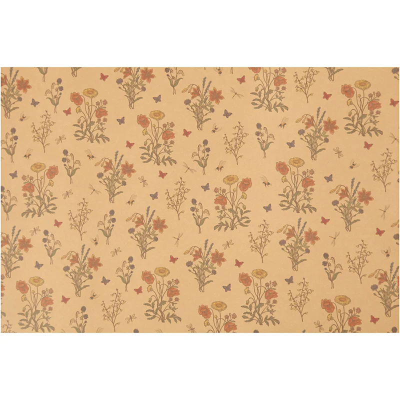 Kunstlederpapier, B 49,5 cm, Einfarbig,Bedruckt, 350 g, Hellbraun, 1 m/ 1 Rolle [HOB-498957]
