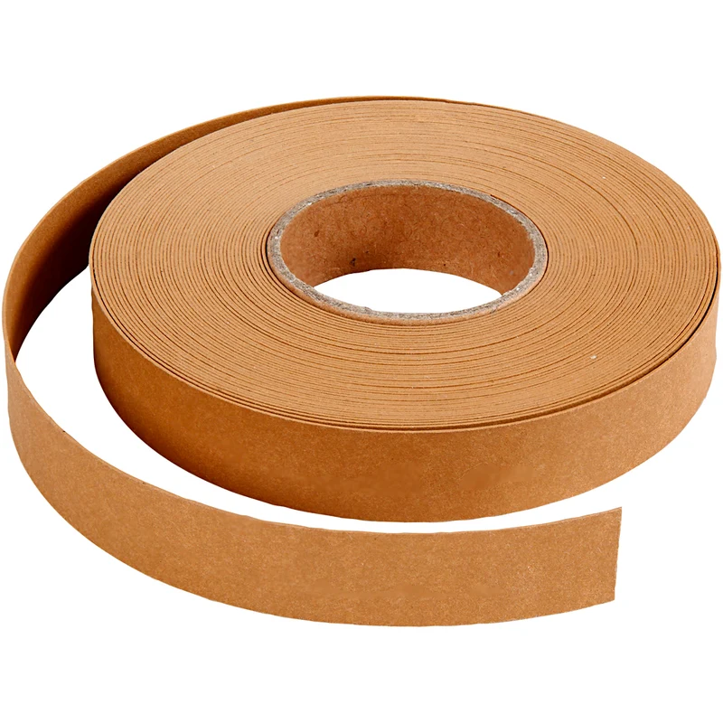Lederpapierstreifen / Flechtstreifen, B 15 mm, Dicke 0,55 mm, Hellbraun, 9.50 m/ 1 Rolle [HOB-498953]