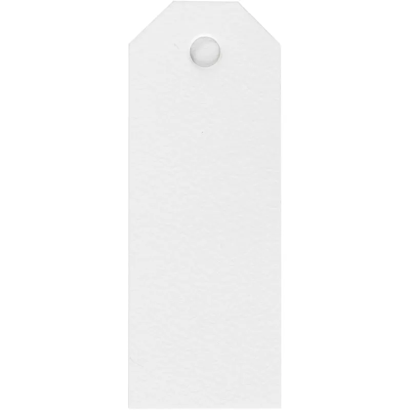 Manila-Anhänger, Größe 3x8 cm, 220 g, Weiß, 20 Stk/ 1 Pck [HOB-234011]