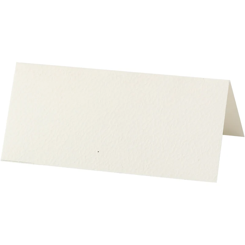 Tischkarten, Größe 9x4 cm, 220 g, Naturweiß, 20 Stk/ 1 Pck [HOB-228722]