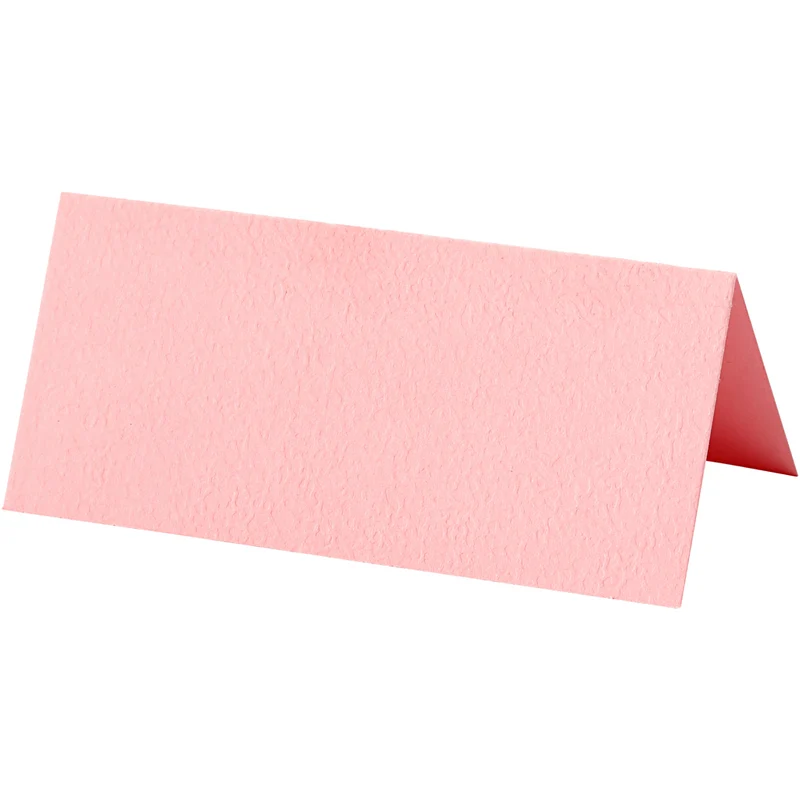 Tischkarten, Größe 9x4 cm, 220 g, Rosa, 20 Stk/ 1 Pck [HOB-228719]