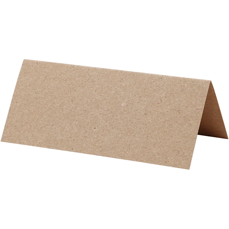 Tischkarten, Größe 9x4 cm, 220 g, Natur, 20 Stk/ 1 Pck [HOB-228716]