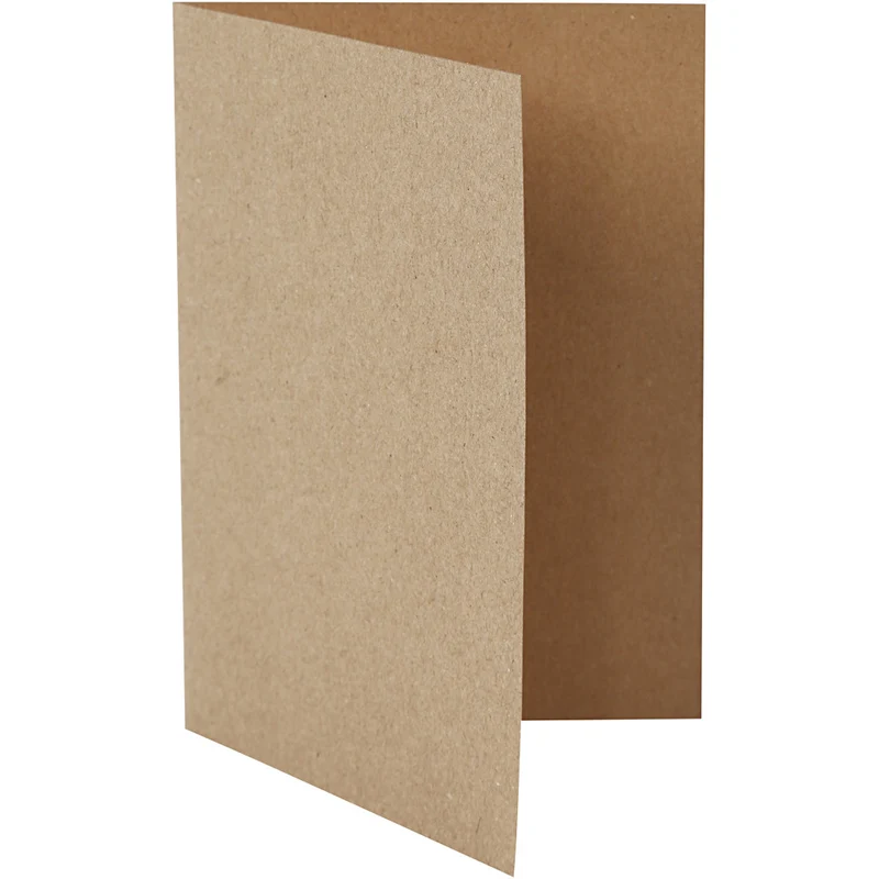 Karten, Kartengröße 10,5x15 cm, 220 g, Natur, 10 Stk/ 1 Pck [HOB-216016]