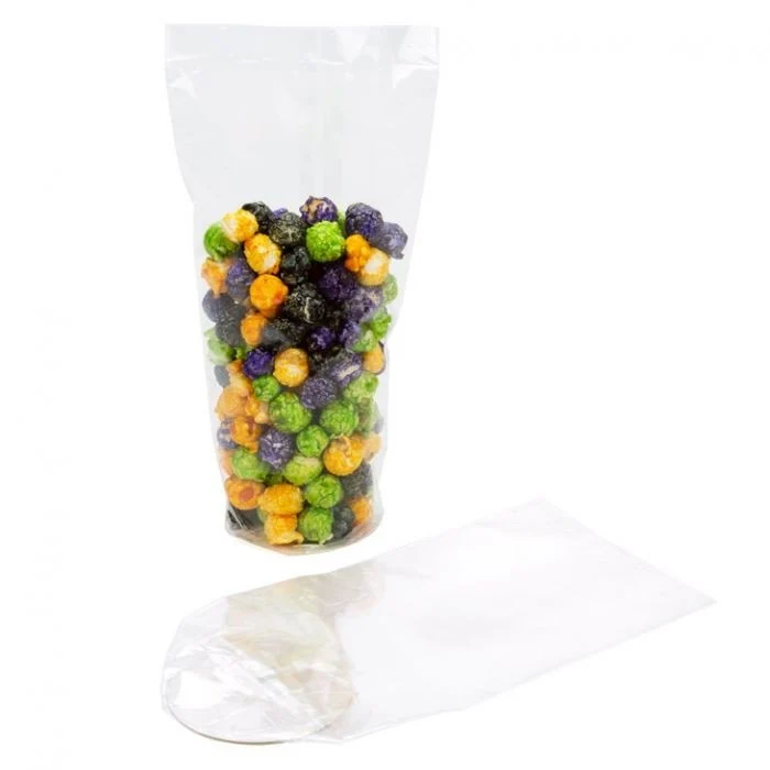 Plastikbeutel Runde Boden 8,3x25,4cm 40 Mikron mit paper insert (50 Stück) [RPBG3]