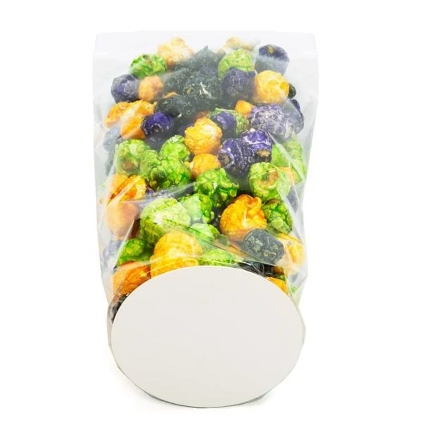 Plastikbeutel Runde Boden 8,3x25,4cm 40 Mikron mit paper insert (50 Stück) [RPBG3]