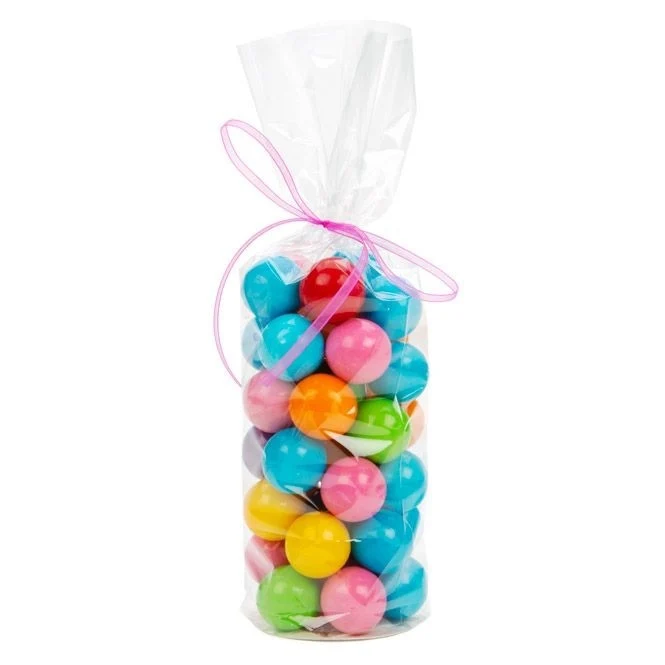 Plastikbeutel Runde Boden 7x25,4cm 40 Mikron und mit Bodenblatt (50 Stück) [RPBG2]