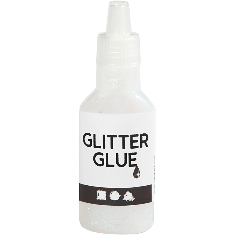Glitzerkleber, Holographisch Weiß, 25 ml/ 1 Fl. [HOB-318320]