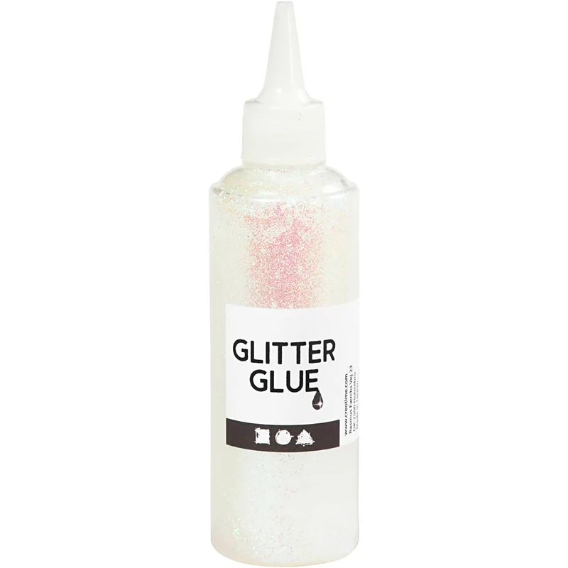 Glitzerkleber, Holographisch Weiß, 118 ml/ 1 Fl. [HOB-31832]
