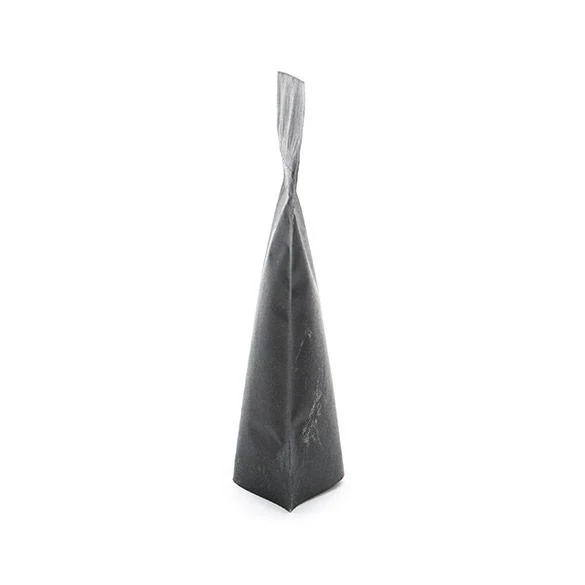 Standbodenbeutel Reispapier Schwarz 10.2x6x15.2cm | 57 Gramm (100 Stück) [ZBGR2SB]