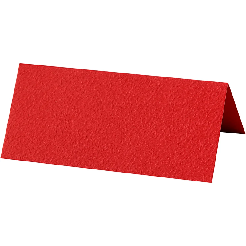 Tischkarten, Größe 9x4 cm, 220 g, Rot, 20 Stk/ 1 Pck [HOB-228713]
