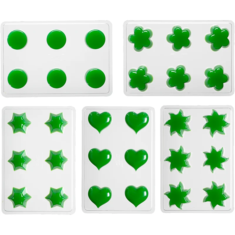 Schwimmkerzengießformen, Blumen, Herzen, Sonne, Sterne, rund, 1Set/ 1 Set [HOB-79252]