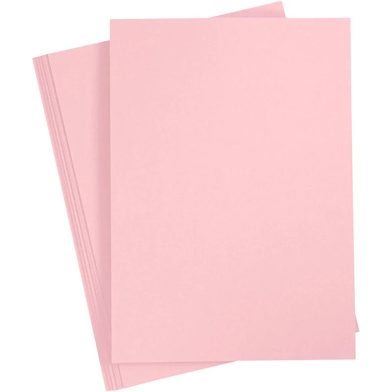 Karton, A4, Blatt 210x297 mm, 210 g, Rosa, 10 Bl./ 1 Pck [HOB-21182]