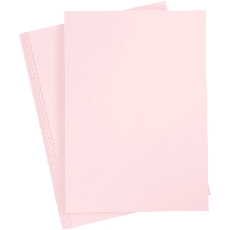Karton, A4, Blatt 210x297 mm, 210 g, Hellrosa, 10 Bl./ 1 Pck [HOB-21181]