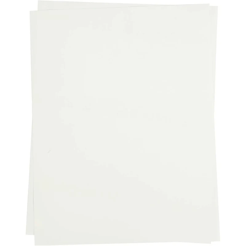 Transfer-Bügelfolie, Blatt 21,5x28 cm, für helle Textilien, Transparent, 5 Bl./ 1 Pck [HOB-207090]