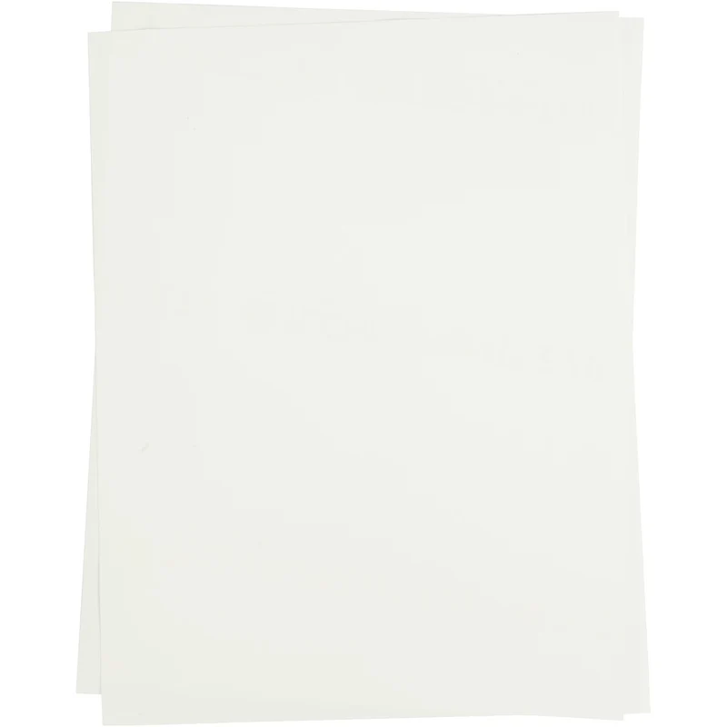 Transfer-Bügelfolie, Blatt 21,5x28 cm, für helle und dunkle Textilien, Weiß, 3 Bl./ 1 Pck [HOB-207010]