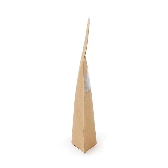 Standbodenbeutel Kraft 8x5x13cm | 28 Gramm mit Aufhängeloch (100 Stück) [ZBGW1KH]