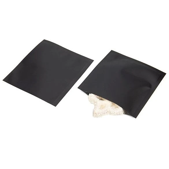 Plastikbeutel Mattschwarz 8.9x9.5cm Verschweißbar (100 Stück) [CRB2B]