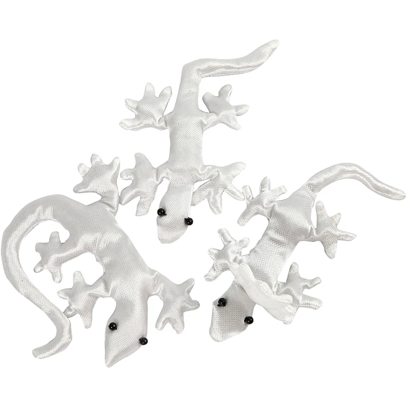 Echsen, Größe 10-14 cm, Weiß, 3 Stk/ 1 Pck [HOB-495003]