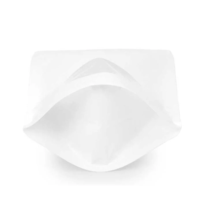 Standbodenbeutel Perlweiß 14.9x8.9x23.2cm | 310 Gramm (100 Stück) [ZBGO7P]