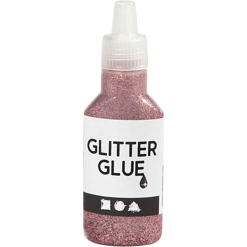 Glitzerkleber, Rosa, 25 ml/ 1 Fl. [HOB-318290]