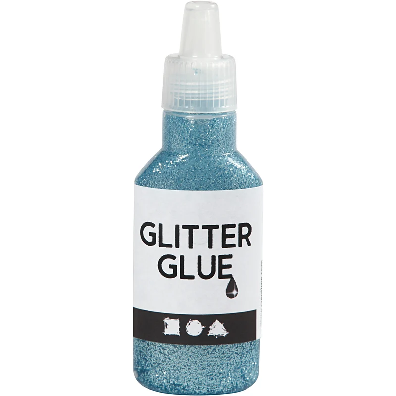 Glitzerkleber, Hellblau, 25 ml/ 1 Fl. [HOB-318260]