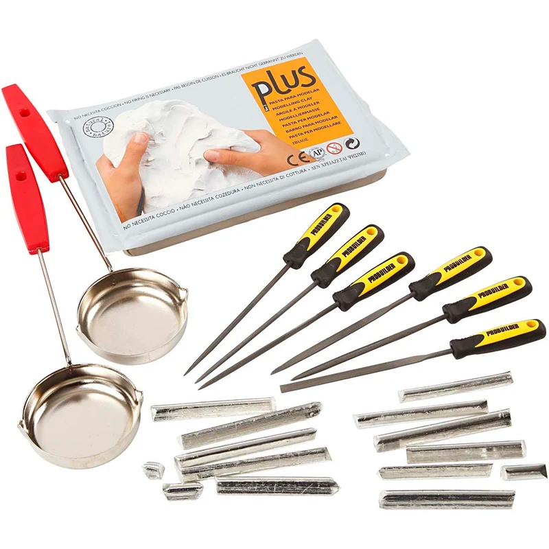 Zinngießen in Ton, 1 Set [HOB-97305]
