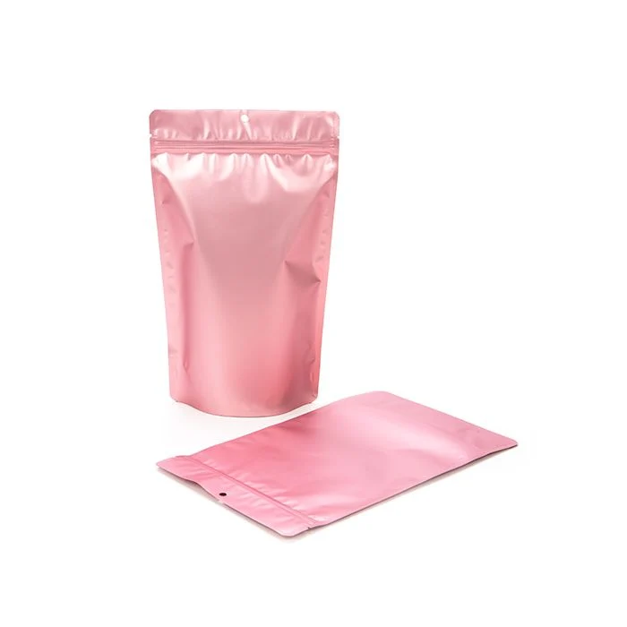 Standbodenbeutel Rosa mit Aufhängeloch 17.1x8.9x28.6cm (100 Stück) [ZBGM4RG]