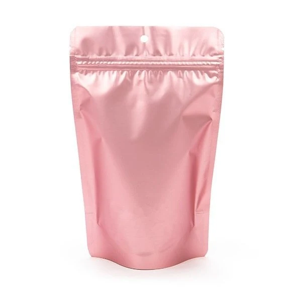 Standbodenbeutel Rosa mit Aufhängeloch 13x7.9x20.6cm (100 Stück) [ZBGM3RG]
