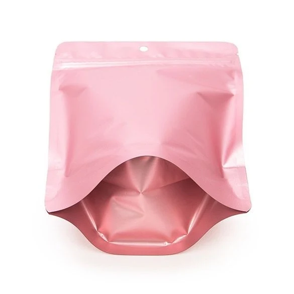 Standbodenbeutel Rosa mit Aufhängeloch 13x7.9x20.6cm (100 Stück) [ZBGM3RG]