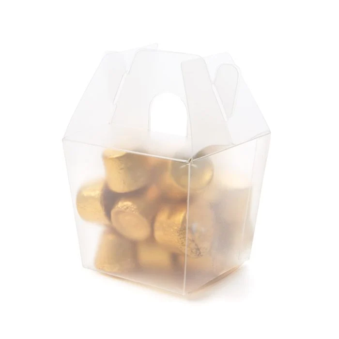 Klarsichtschachteln Take-Away-Stil 6x5.1x5.4cm Gefrostet (25 Stück) [FS281]