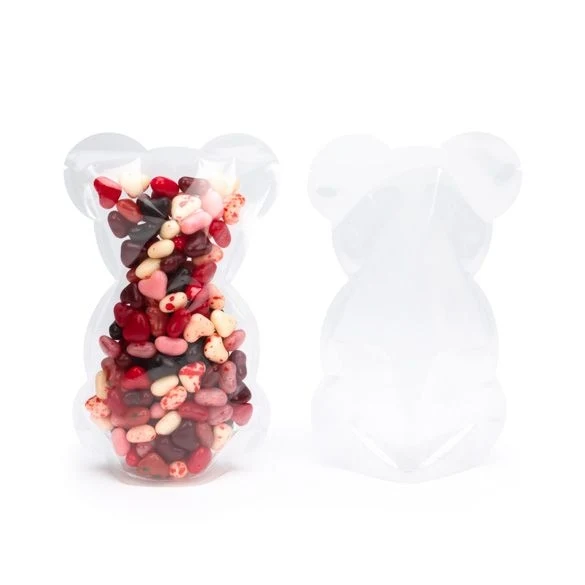 Standbodenbeutel Bärenform Transparent 15.2x8x25.4cm (100 Stück) [SP7B]