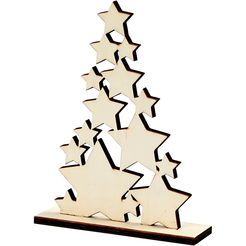 Weihnachtsbaum, H 19,6 cm, T 4 cm, B 14,7 cm, 1 Stk [HOB-56924]