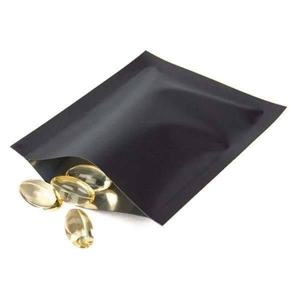 Kunststoffbeutel Mattschwarz 6,4x8,9cm Manipulationssicher und mit Hitze Verschweißbar (100 Stück) [CRB1B]