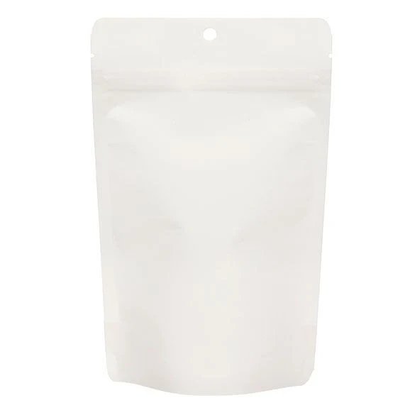 Öko Standbodenbeutel Kraft/Bioplastik Weiß 113 Gramm | 13x7.9x20.6cm (100 Stück) [ZBGEK3W]