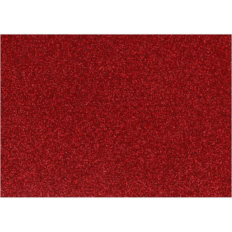 Bügelfolie, A5, Blatt 148x210 mm, Glitter, Rot, 1 Bl. [HOB-44331]