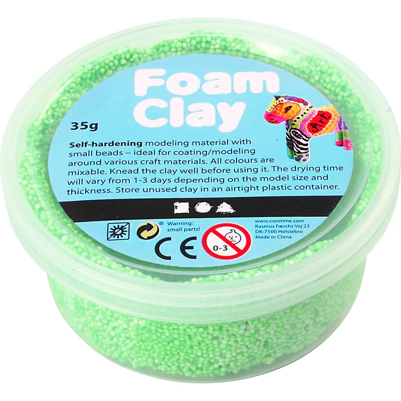 Foam Clay® , Neongrün, 35 g/ 1 Dose [HOB-78927]
