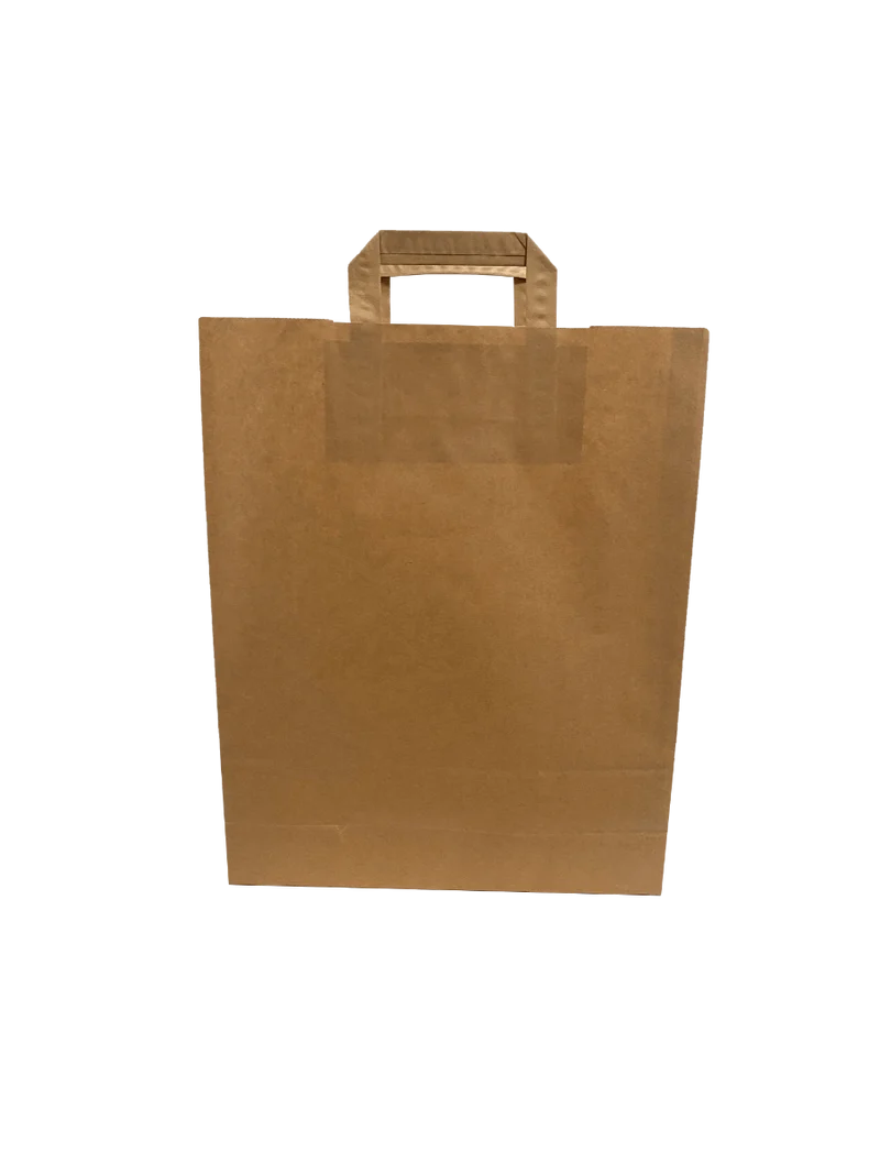 Öko Papiertragetaschen Braun 32x21x27cm (50 Stück) [PADB3227XL]